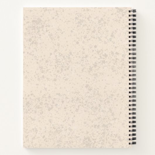 Gele Labrador Retriever Lab Hond en aangepaste naa Notitieboek (Achterkant)