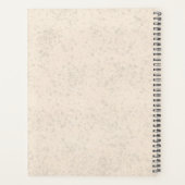 Gele Labrador Retriever Lab hond en aangepaste tek Planner (Achterkant)