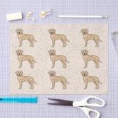 Gele Labrador Retriever Lab Hond Print Patroon Tissuepapier (Craft)