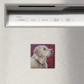 Gele Labrador Retriever Magnet (Insitu (Vaatwasser))
