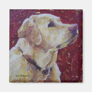 Gele Labrador Retriever Magnet