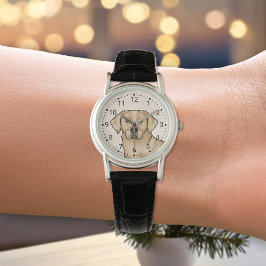 Gele Labrador Retriever Mooie Lab Hond Portret Horloge