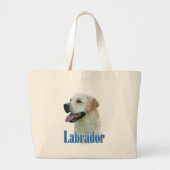 gele labrador retriever naam grote tote bag (Voorkant)