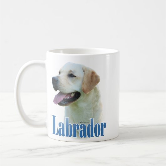 gele labrador retriever naam koffiemok (Links)