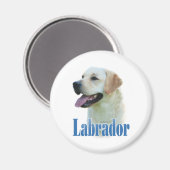 Gele Labrador Retriever Naam - Magneet (Voorkant / Achterkant)