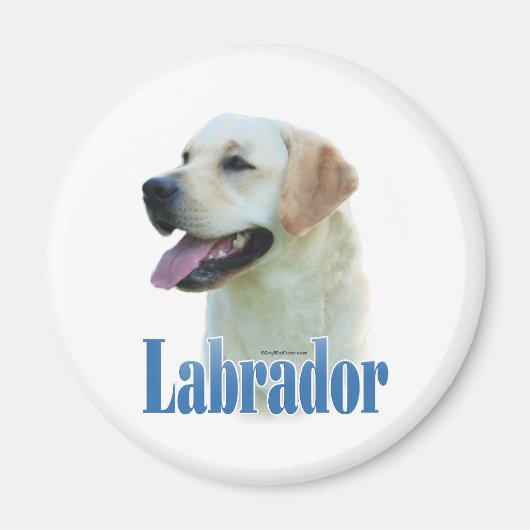 Gele Labrador Retriever Naam - Magneet (Voorkant)