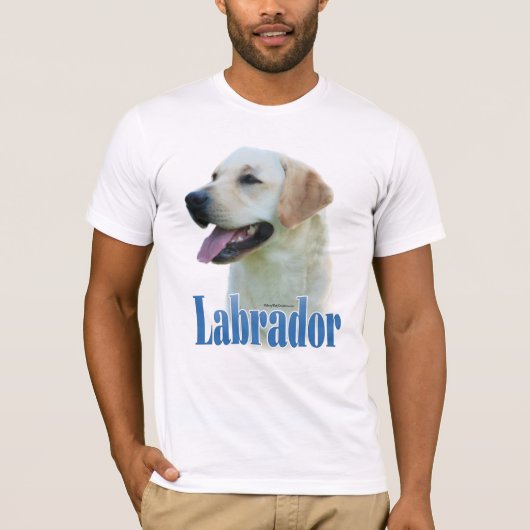 gele labrador retriever naam t-shirt (Voorkant)