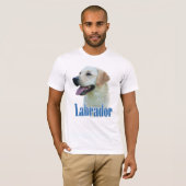 gele labrador retriever naam t-shirt (Voorkant volledig)