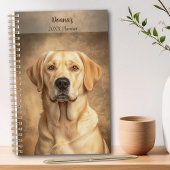 Gele Labrador Retriever Portret Persoonlijk Jaarli Planner