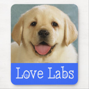Gele Labrador Retriever Puppy Hond Love Muismat