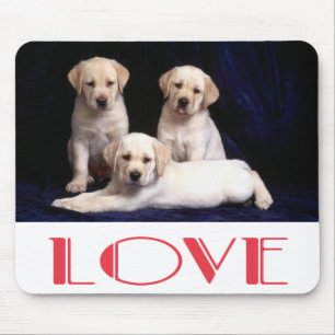 Gele Labrador Retriever Puppy Hond Love Muismat