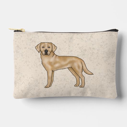 Gele Labrador Retriever Schattige Cartoon Lab Hond Etui (Voorkant)