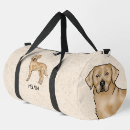 Gele Labrador Retriever Schattige Cartoon Lab Hond Plunjezak