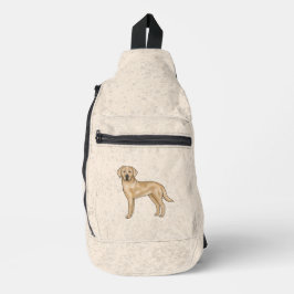 Gele Labrador Retriever Schattige Cartoon Lab Hond Sling Bag