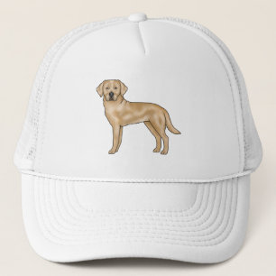 Gele Labrador Retriever Schattige Cartoon Lab Hond Trucker Pet