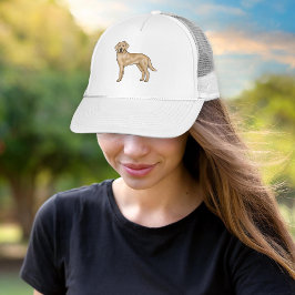 Gele Labrador Retriever Schattige Cartoon Lab Hond Trucker Pet