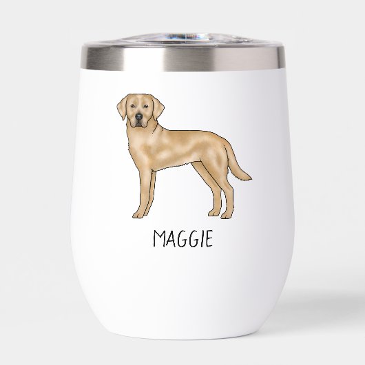 Gele Labrador Retriever Schattige Lab Hond Aangepa (Voorkant)