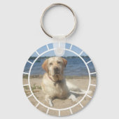 Gele labrador Retriever Sleutelhanger (Voorkant)