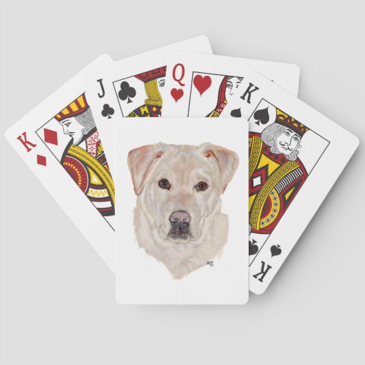 Gele Labrador Retriever Speelkaarten (Achterkant)