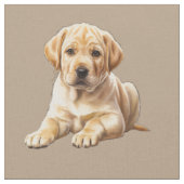 Gele Labrador Retriever Stof (Close Up)