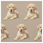 Gele Labrador Retriever Stof (Swatch)