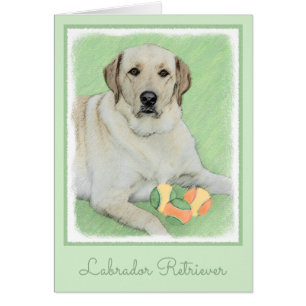 Gele labrador Retriever & Tennis Balls Painting