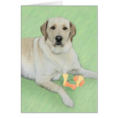 Gele labrador Retriever & Tennis Balls Painting (Voorkant)