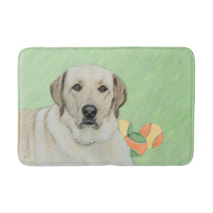 Gele labrador Retriever & Tennis Balls Painting Badmat
