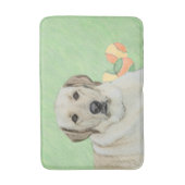 Gele labrador Retriever & Tennis Balls Painting Badmat (Voorkant Verticaal)