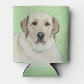 Gele labrador Retriever & Tennis Balls Painting Blikjeskoeler (Voorkant)