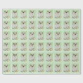 Gele labrador Retriever & Tennis Balls Painting Cadeaupapier (Vlak)