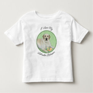 Gele labrador Retriever & Tennis Balls Painting Kinder Shirts