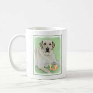 Gele labrador Retriever & Tennis Balls Painting Koffiemok