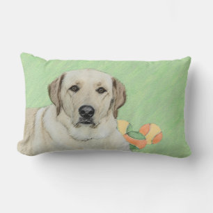 Gele labrador Retriever & Tennis Balls Painting Kussen