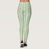 Gele labrador Retriever & Tennis Balls Painting Leggings (Achterkant)