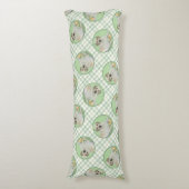 Gele labrador Retriever & Tennis Balls Painting Lichaamskussen (Voorkant Verticaal)