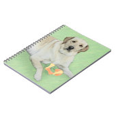 Gele labrador Retriever & Tennis Balls Painting Notitieboek (Linkerzijde)