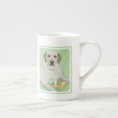 Gele labrador Retriever & Tennis Balls Painting Porselein Kop (Rechts)