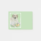 Gele labrador Retriever & Tennis Balls Painting Post-it® Notes (Voorkant)