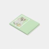 Gele labrador Retriever & Tennis Balls Painting Post-it® Notes (Schuin)