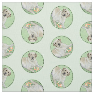 Gele labrador Retriever & Tennis Balls Painting Stof