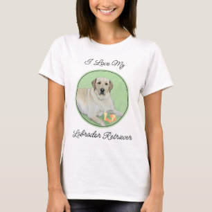 Gele labrador Retriever & Tennis Balls Painting T-shirt