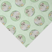 Gele labrador Retriever & Tennis Balls Painting Tissuepapier (Detail)