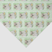 Gele labrador Retriever & Tennis Balls Painting Tissuepapier (Detail)