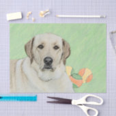 Gele labrador Retriever & Tennis Balls Painting Tissuepapier (Craft)