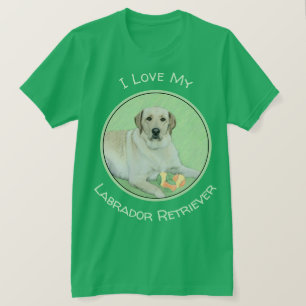 Gele labrador Retriever & Tennis Balls schilderen T-shirt