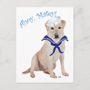 Gele Labrador Retriever Zeiler Briefkaart