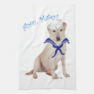 Gele Labrador Retriever Zeiler Theedoek