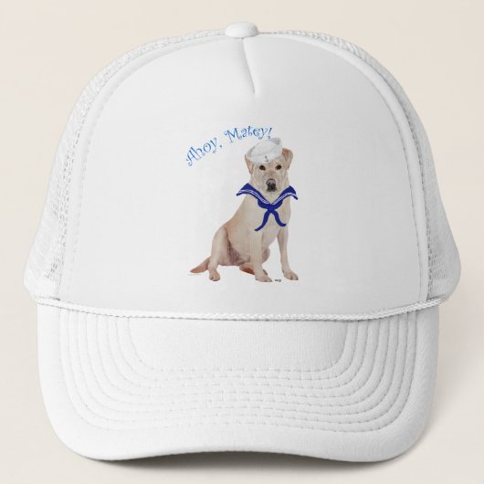Gele Labrador Retriever Zeiler Trucker Pet (Voorkant)