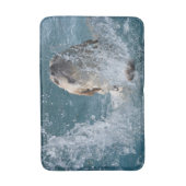 Gele labrador Retriever zwemmen Badmat (Voorkant Verticaal)